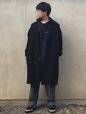 「LAD MUSICIAN（ラッドミュージシャン）のアイテム（その他アウター）」を使った、Kenjiさん（メンズ・167cm）の冬コーディネート