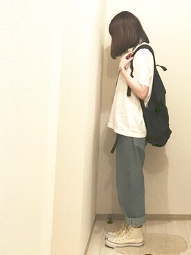 「I AM I BOYGAL（アイアムアイボイガル）のアイテム」を使った、umiさん（レディース・161cm）の夏コーディネート