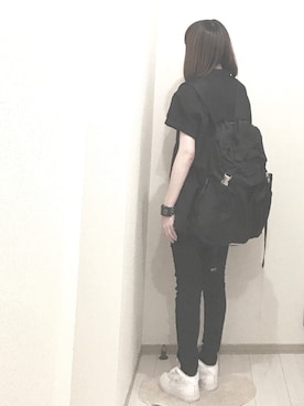 「アイテム（バックパック/リュック）」を使った、umiさん（レディース・161cm）の夏コーディネート