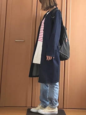 「keisuke kanda（ケイスケカンダ）のアイテム（トップス）」を使った、umiさん（レディース・161cm）の春コーディネート