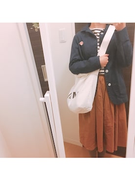 「MARGARET HOWEEL」｜「アイテム（ジャケット/アウター）」を使った、___s .さん（レディース・154cm）の春コーディネート