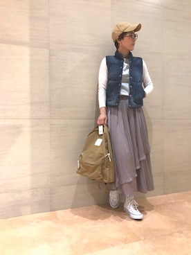 「oblekt（オブレクト）のアイテム」を使った、midoriさん（レディース・166cm）の冬コーディネート