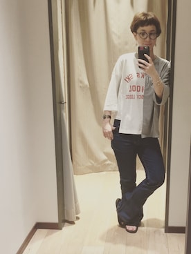 「NEPENTHES（ネペンテス）のアイテム」を使った、midoriさん（レディース・166cm）の夏コーディネート