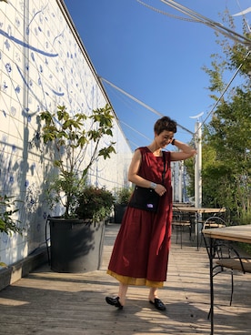 「STILMODA（スティルモーダ）のアイテム」を使った、midoriさん（レディース・166cm）の夏コーディネート