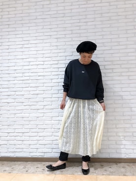 「Lee（リー）のアイテム（トップス）」を使った、midoriさん（レディース・166cm）の秋コーディネート