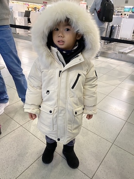 「韓国旅行」｜「アイテム（ブーツ）」を使った、tataxkukuさん（キッズ・100cm）の冬コーディネート