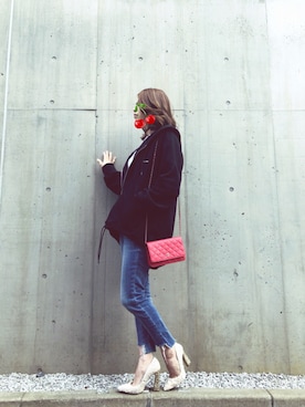 CHANELのアイテムを使った「チェーンバック」の人気ファッション