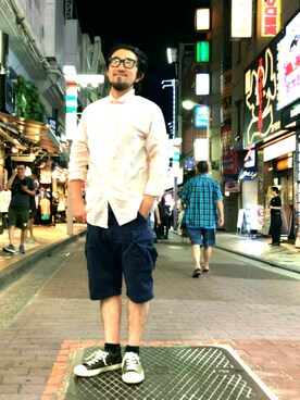 「SCOTCH&SODA（スコッチアンドソーダ）のアイテム」を使った、神田潔さん（メンズ・175cm）の春コーディネート