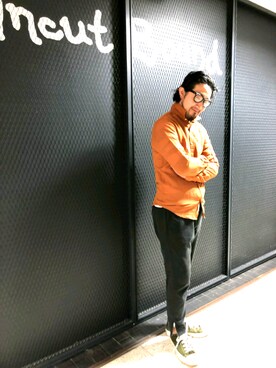 「SCOTCH&SODA（スコッチアンドソーダ）のアイテム」を使った、神田潔さん（メンズ・175cm）の夏コーディネート