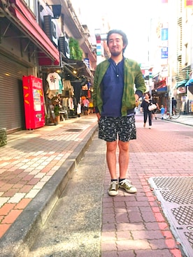 「SCOTCH&SODA（スコッチアンドソーダ）のアイテム（ジャケット/アウター）」を使った、神田潔さん（メンズ・175cm）の夏コーディネート