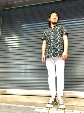 「SCOTCH&SODA（スコッチアンドソーダ）のアイテム（パンツ）」を使った、神田潔さん（メンズ・175cm）の夏コーディネート