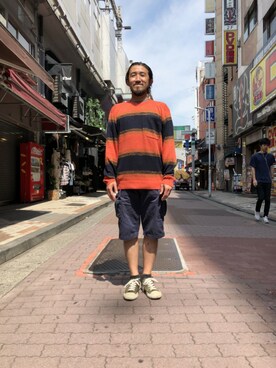 「SCOTCH&SODA（スコッチアンドソーダ）のアイテム」を使った、神田潔さん（メンズ・175cm）の夏コーディネート