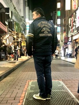 神田潔さん（メンズ・175cm）の秋コーディネート