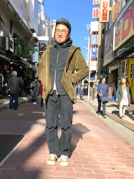 神田潔さん（メンズ・175cm）の秋コーディネート