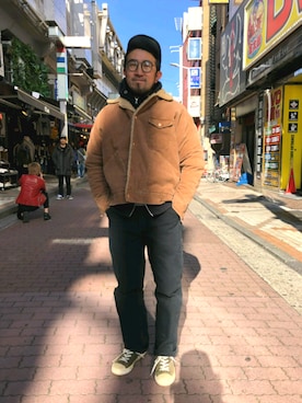 神田潔さん（メンズ・175cm）の秋コーディネート