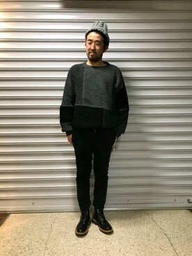 神田潔さん（メンズ・175cm）の冬コーディネート