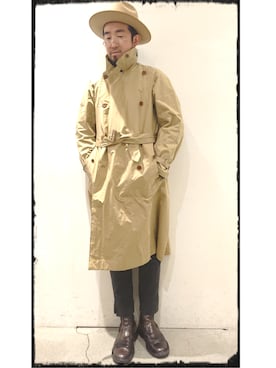 「HAVERSACK（ハバーザック）のアイテム（ジャケット/アウター）」を使った、神田潔さん（メンズ・175cm）の冬コーディネート