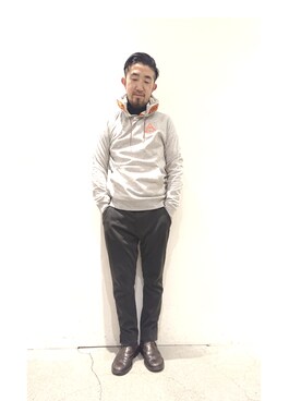 「SCOTCH&SODA（スコッチアンドソーダ）のアイテム」を使った、神田潔さん（メンズ・175cm）の冬コーディネート