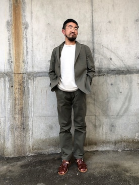 神田潔さん(メンズ・175cm)の春コーディネート