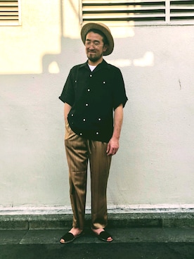 「Penelope Collection（ペネロペコレクション）のアイテム」を使った、神田潔さん（メンズ・175cm）の春コーディネート