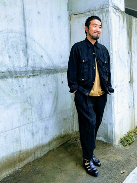 神田潔さん(メンズ・175cm)の夏コーディネート