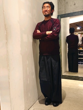 神田潔さん（メンズ・175cm）の秋コーディネート