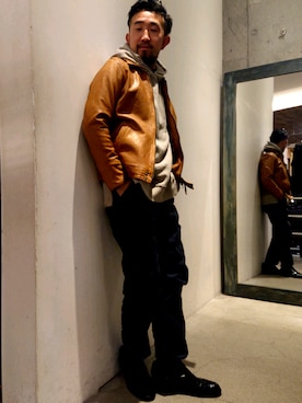 神田潔さん(メンズ・175cm)の冬コーディネート