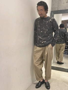 「STRANGE TRIP（ストレンジトリップ）のアイテム」を使った、神田潔さん（メンズ・175cm）の夏コーディネート