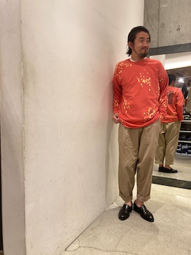 「STRANGE TRIP（ストレンジトリップ）のアイテム」を使った、神田潔さん（メンズ・175cm）の夏コーディネート