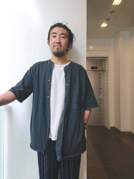 神田潔さん(メンズ・175cm)の夏コーディネート