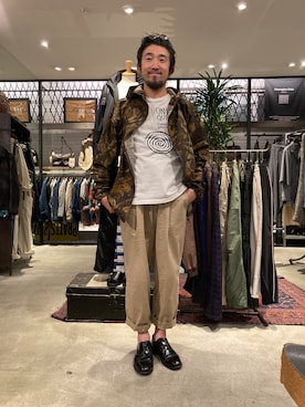 「STRANGE TRIP（ストレンジトリップ）のアイテム」を使った、神田潔さん（メンズ・175cm）の夏コーディネート