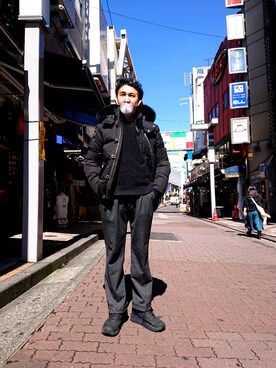 「B'2nd（ビーセカンド）のアイテム（ジャケット/アウター）」を使った、神田潔さん（メンズ・175cm）の秋コーディネート
