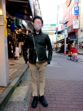 神田潔さん（メンズ・175cm）の秋コーディネート