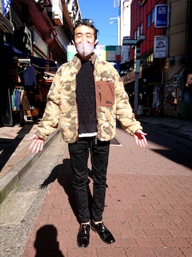 神田潔さん（メンズ・175cm）の秋コーディネート