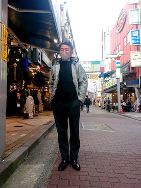 神田潔さん（メンズ・175cm）の秋コーディネート