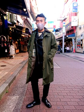 神田潔さん（メンズ・175cm）の冬コーディネート