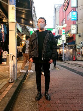 神田潔さん（メンズ・175cm）の冬コーディネート