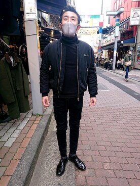 神田潔さん（メンズ・175cm）の冬コーディネート