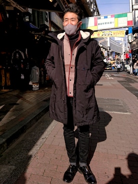 神田潔さん（メンズ・175cm）の冬コーディネート