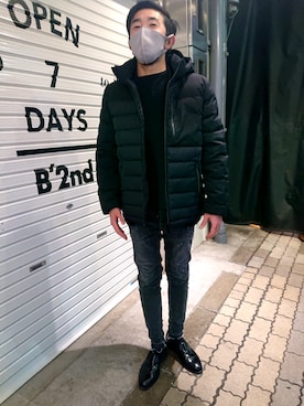 神田潔さん（メンズ・175cm）の冬コーディネート