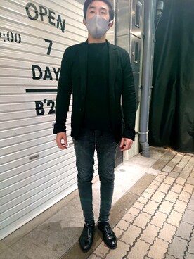 神田潔さん(メンズ・175cm)の冬コーディネート