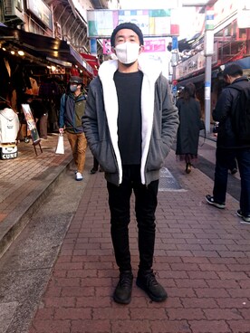 神田潔さん（メンズ・175cm）の冬コーディネート