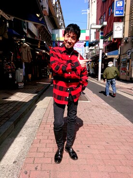 神田潔さん（メンズ・175cm）の春コーディネート