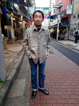 神田潔さん（メンズ・175cm）の春コーディネート