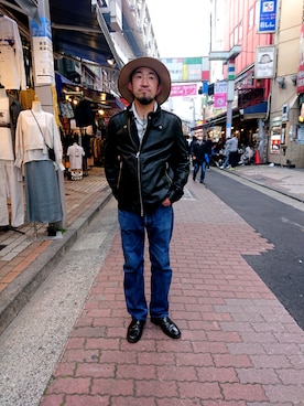 「C DIEM(カルペディエム)のアイテム」を使った、神田潔さん(メンズ・175cm)の春コーディネート