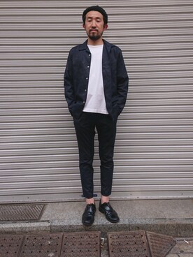 「NAISSANCE（ネサンス）のアイテム（帽子）」を使った、神田潔さん（メンズ・175cm）の春コーディネート