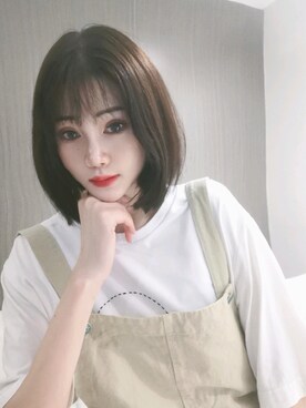 「休闲」｜「アイテム（サロペット/オーバーオール）」を使った、Yaner.💗さん（レディース・165cm）の夏コーディネート