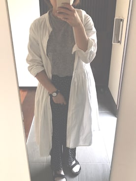 「アイテム（シャツワンピース）」を使った、mさん（レディース・155cm・20代）の夏コーディネート