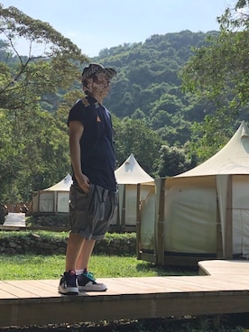 「F.C.R.B.（エフシーアールビー）のアイテム（帽子）」を使った、 doy doy 000さん（メンズ・169cm）の春コーディネート