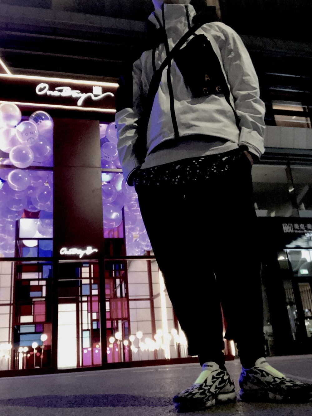 「ootd、NIKE、NIKEACG、ACG、acronym、vapormax、techwear、冬コーデ、冬、outfit」｜「NIKE ACGのアイテム（Tシャツ/カットソー、ブラック系）」を使った、 doy doy 000さん（メンズ・172cm）の冬コーディネートの1枚目の写真